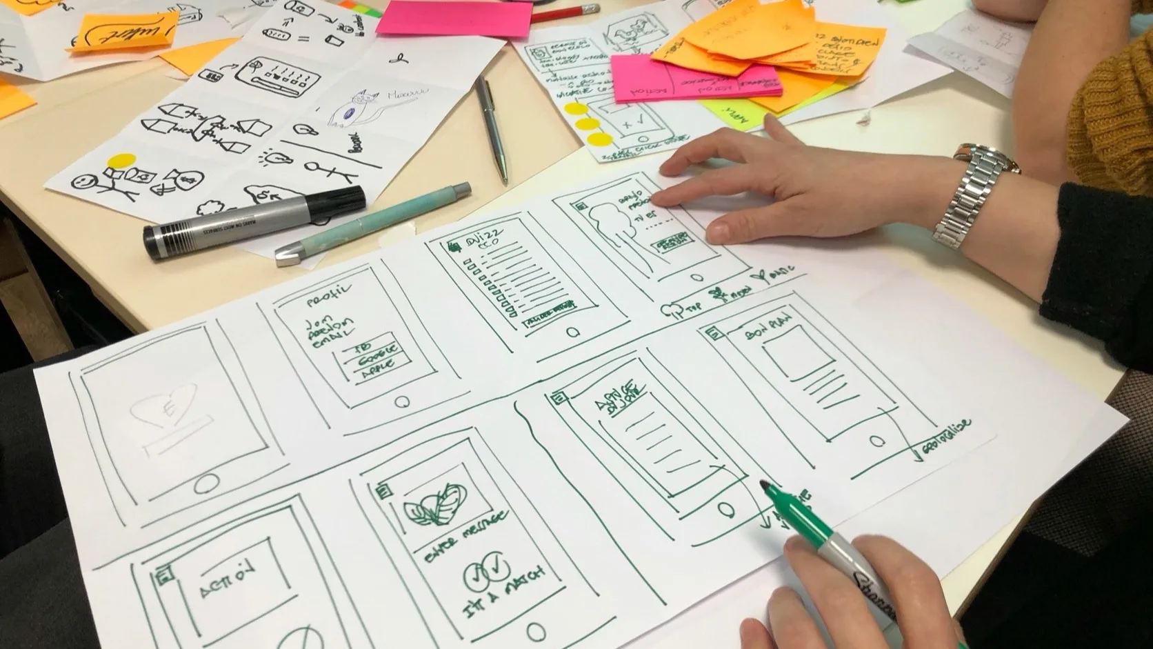 Founder creating an MVP roadmap template for a new app