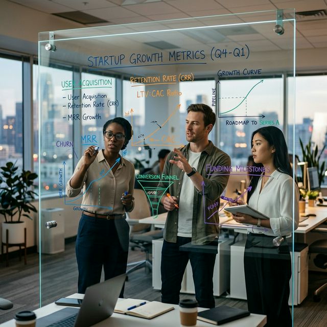 A cinematic view of an entrepreneur holding a glowing geometric cube, representing the careful mathematical evaluation of a startup.