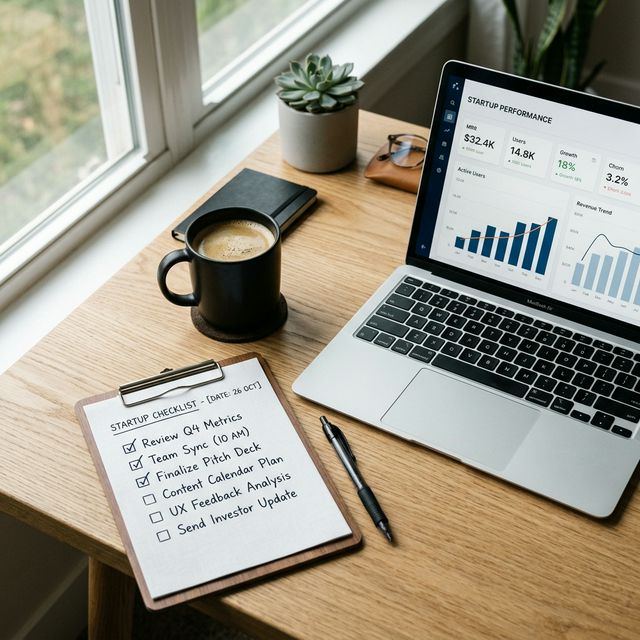 A cinematic view of a person ticking off an elegant checklist on a clipboard.